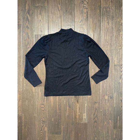 J.Crew Mock Neck Puffy Sleeve - Picture 2 of 6